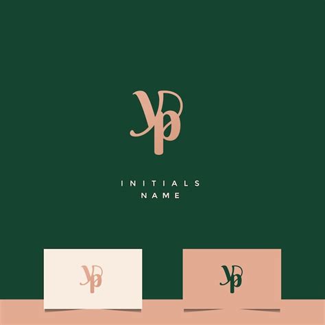 Premium Vector Initial Yp Monogram Logo Design