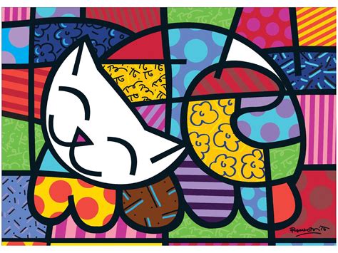 Quebra cabeça 1000 Peças Puzzle Romero Britto Grow Quebra Cabeça