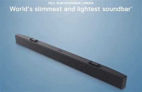 The new Dell Slim Soundbar is the world’s slimmest and lightest ...