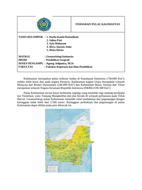 Fisiografi Kelompok Kalimantan Pdf