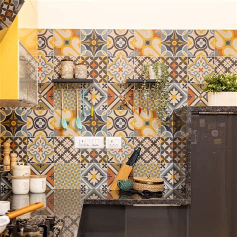 Mosaic Tiles Design For Modern Kitchens Livspace