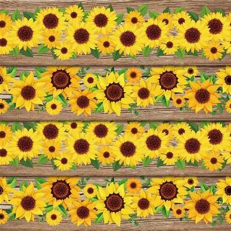 Buy Sunflower Border Fall Bulletin Board Classroom Bulletin Border Wall Decor Sign Sunflower