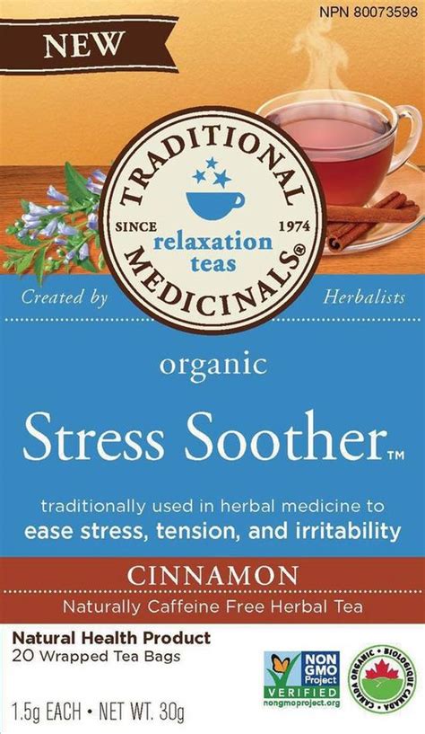 Traditional Medicinals Sucette Biologique Anti Stress La Cannelle