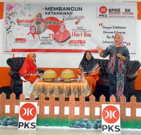 Semarak Hari Ibu BPKK DPW PKS Sulteng Gelar Workshop Dan Talk Show