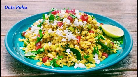 Healthy Oats Poha Rolled Oats Poha Recipe Poha Style Oats Healthy