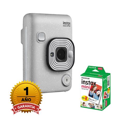 Ripley C Mara Fujifilm Instax Mini Hybrid Liplay Elegant Blanco Pack