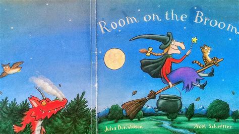 Room On The Broom Story Of A Kind Witch With Her Cat And Three