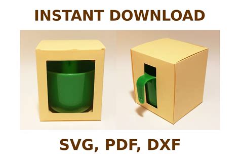 Free Svg Mug Box Templates Printable Online