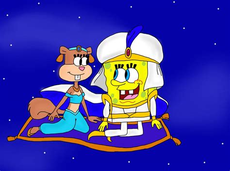 Spongebob And Sandy A Whole New World By Stephgomz04 On Deviantart