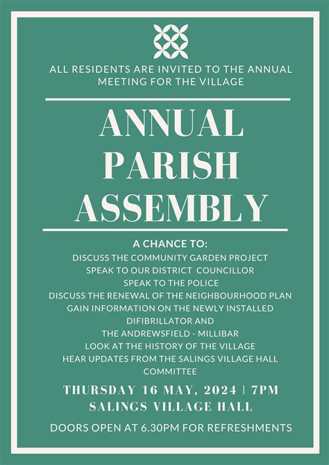 Annual Parish Meeting Salings Parish Council