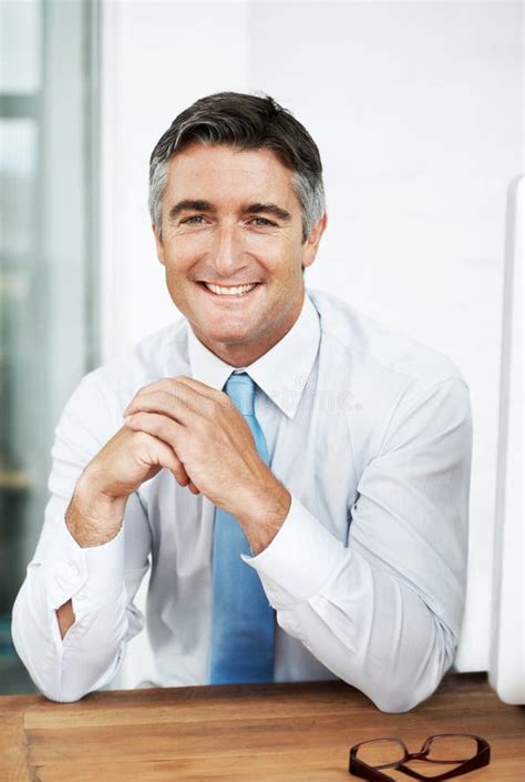 Portrait Smile And Mature Business Man In Office For Experience