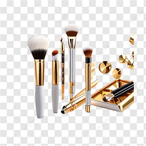 Gold Makeup Brushes With White Marble Handles Gold Makeup Brushes