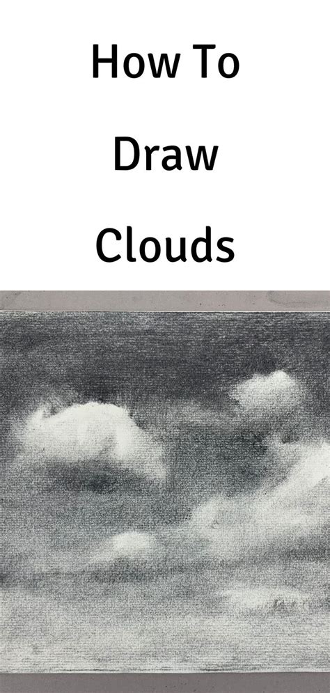 How To Draw Clouds Drawing Clouds With Charcoal Art Studio Life In