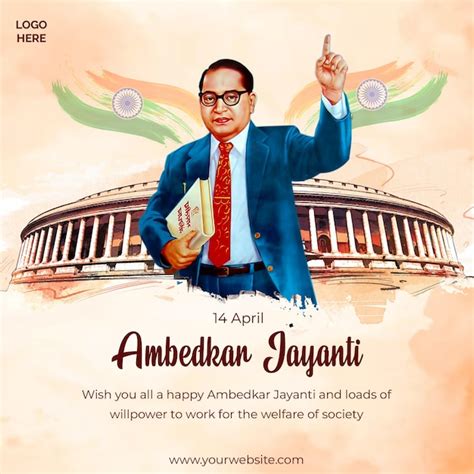 Premium PSD Indian Freedom Fighter Late Dr Babasaheb Ambedkar