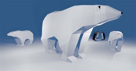 Low Poly Polar Bear by NeatoBrian | Download free STL model ...