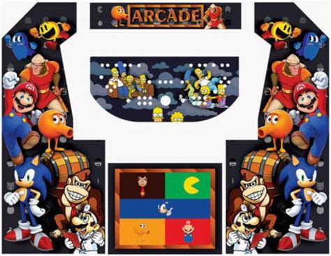 Multicade MAME Upright Cabinet Arcade Graphics Customized Vinyl