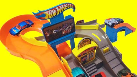 Hot Wheels Stunt Street Playset Unboxing And Demonstration Youtube