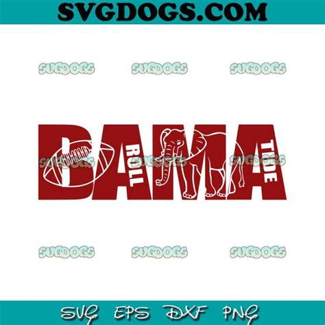 Alabama Crimson Tide Svg Png Eps Dxf