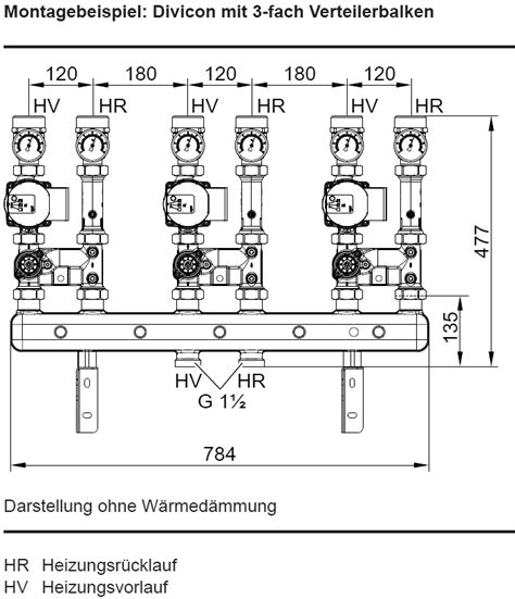 Verteilerbalken F R Divicon Heizkreisverteiler Viessmann