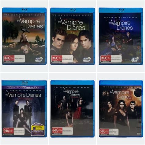 THE VAMPIRE DIARIES The Complete Seasons 1 6 Blu Ray Bundle Region B