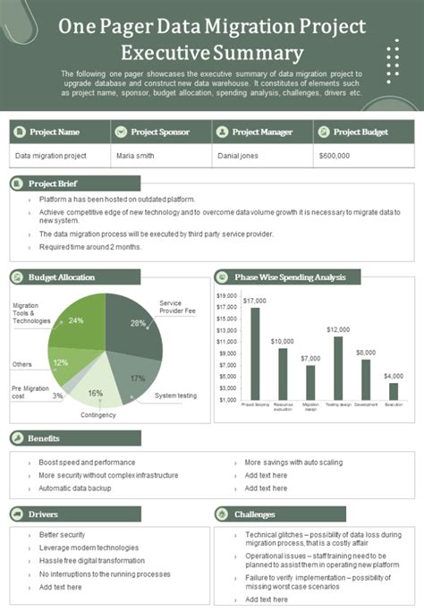 Top 5 Project Executive Summary Templates With Samples And Examples