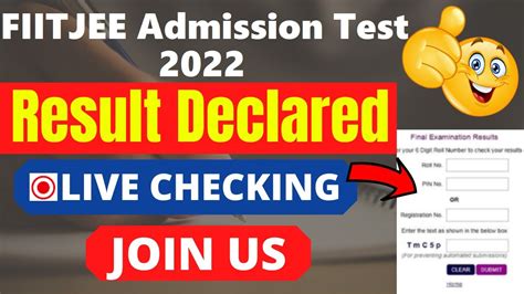 Fiitjee Admission Test 2022 Result Declared Download Fiitjee Exam 2022 Results Here Youtube