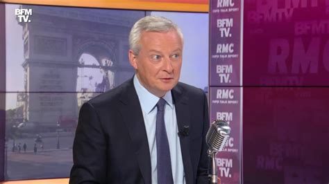 Bruno Le Maire Face Jean Jacques Bourdin En Direct