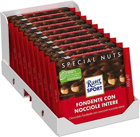 Ritter Sport Dark Whole Hazelnut G Pack Of Amazon Co Uk Grocery