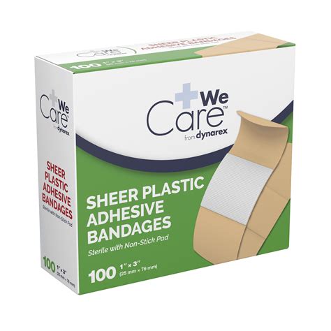 Sheer Plastic Adhesive Bandages Sterile