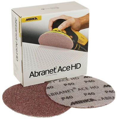 Mirka Abranet ACE Heavy Duty HD 150mm Abrasive Sanding Discs Pack Of