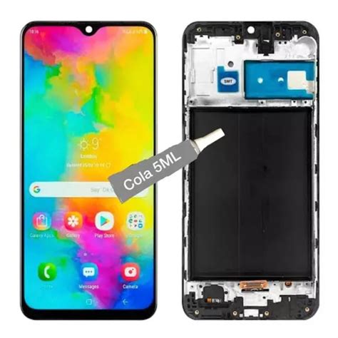 Tela Display Frontal Para Galaxy M M S M M M S C Aro