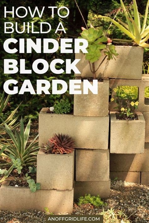 Cinder Block Succulent Garden