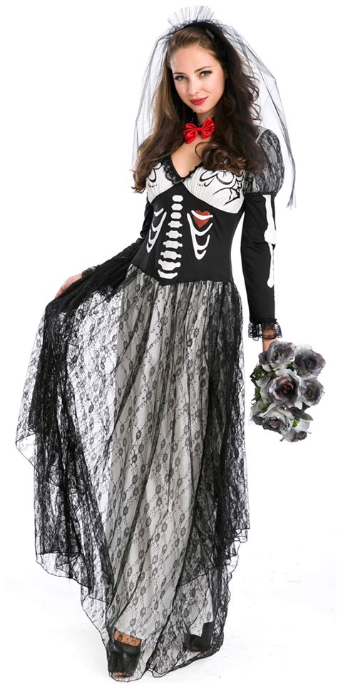 Boneyard Skeleton Bride Costume N9124