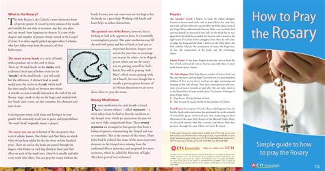 How To Pray The Rosary Leaflet By Catholic Truth Society Issuu