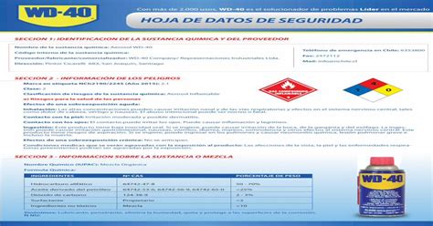 Ficha De Seguridad Wd Adepac Cl Normas Nacionales Aplicables