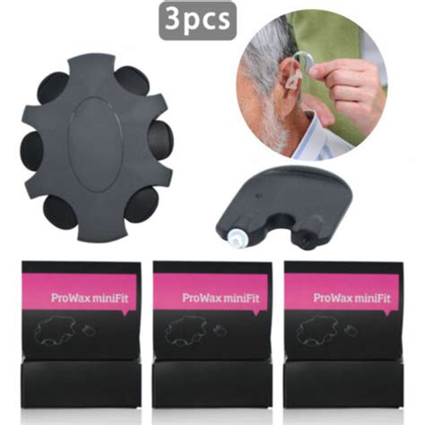 3Pack Oticon ProWax Mini Fit Hearing Aid Wax Guards 6 Filters Pack