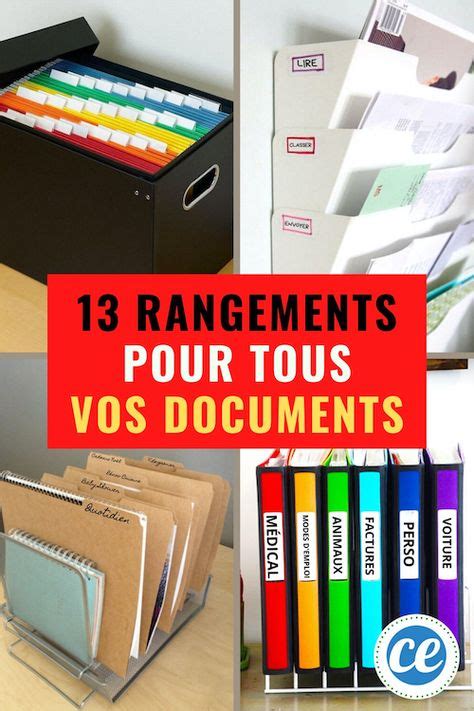 Id Es De Rangement Papier Administratif En Rangement Papier