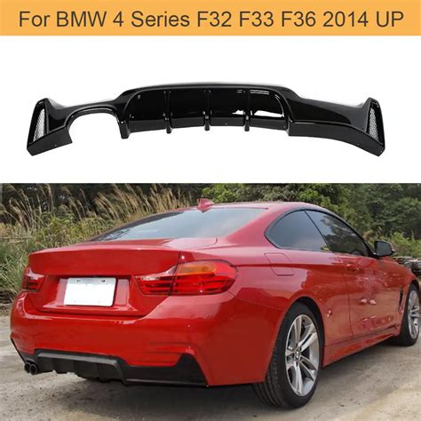 4 Series Car Bumper Lip Diffuser For Bmw F32 F33 M Sport Only 14 17 435i 420i Cabriolet Four