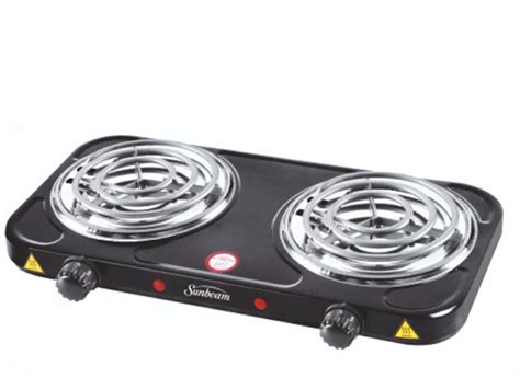 Grills And Hot Plates Sunbeam Double Spiral Hotplate Black Sds 200bd