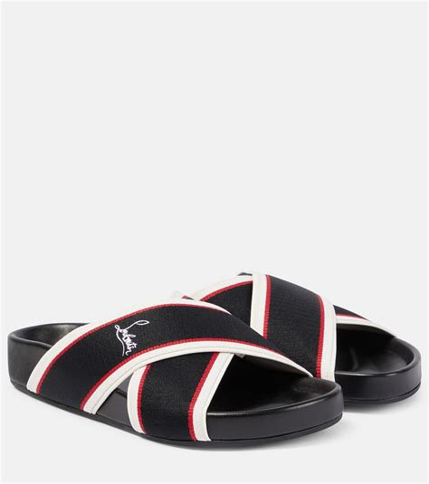 Hot Cross Bizz Ribbon Sandals In Black Christian Louboutin Mytheresa