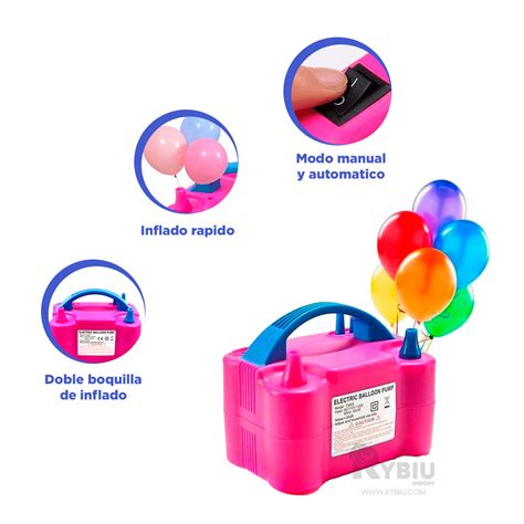 Ripley Inflador Manual De Globos De Color Fucsia