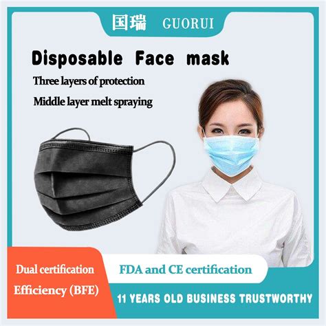 Anti Dust And Virus Protective Ply Disposable Face Mask With Earloop