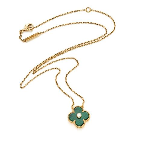 Van Cleef Arpels Collana Van Cleef Arpels In Oro Malachite Asta