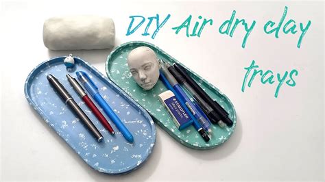 Diy Easy Air Dry Clay Trays Easy Projects 🐹 Youtube