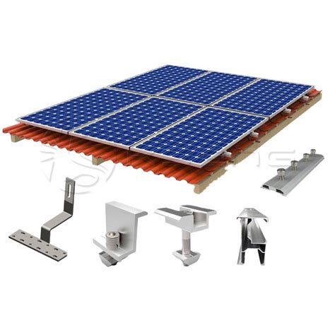 Customization Flat Tile Roof Solar Panels Mounting Brackets