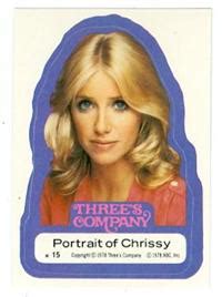 Threes Company Trading Card Sticker Suzanne Sommers