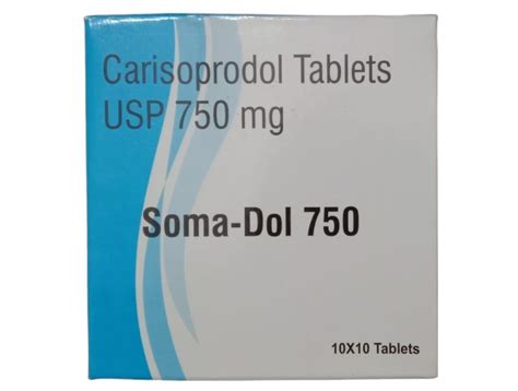 Carisoprodol Soma Dol Mg Packaging Size X Tablet Prescription