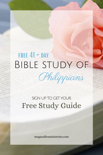 Philippians Bible Study - (Free Printable Study Guide) - Megan Allen ...