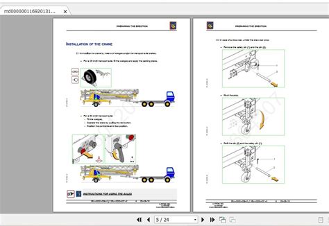 Manitowoc Potain Tower Crane IGO M14 Full Manuals