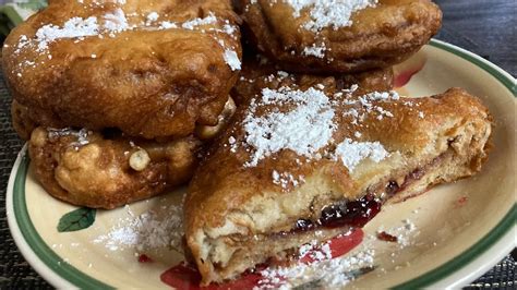 Deep Fried Peanut Butter And Jelly Sandwiches Youtube